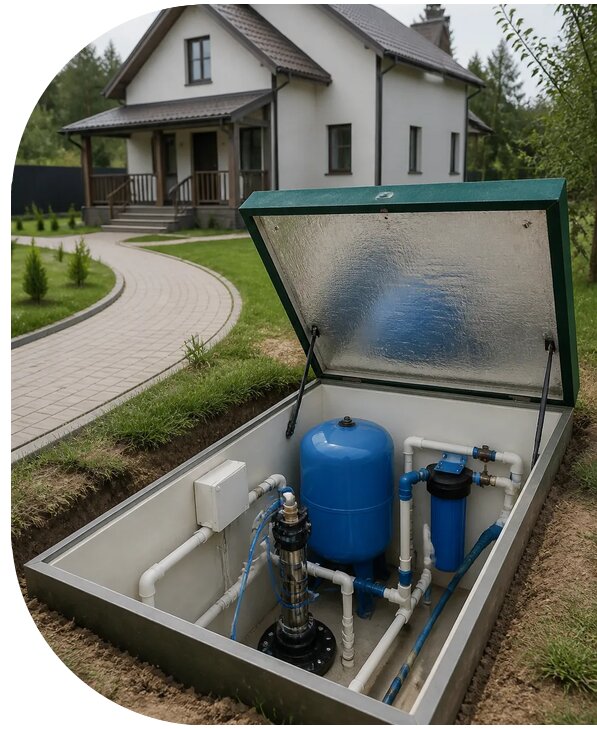 Автономное водоснабжение дома в Махачкале от 155325 р. | АПаруса-Мхч