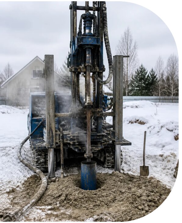 Бурение скважины зимой в Махачкале с гарантией качества